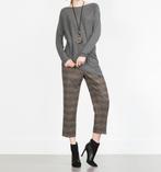 Zara grijse lange wollen trui met asymmetrische zoom maat S, Nieuw, Zara, Grijs, Ophalen of Verzenden
