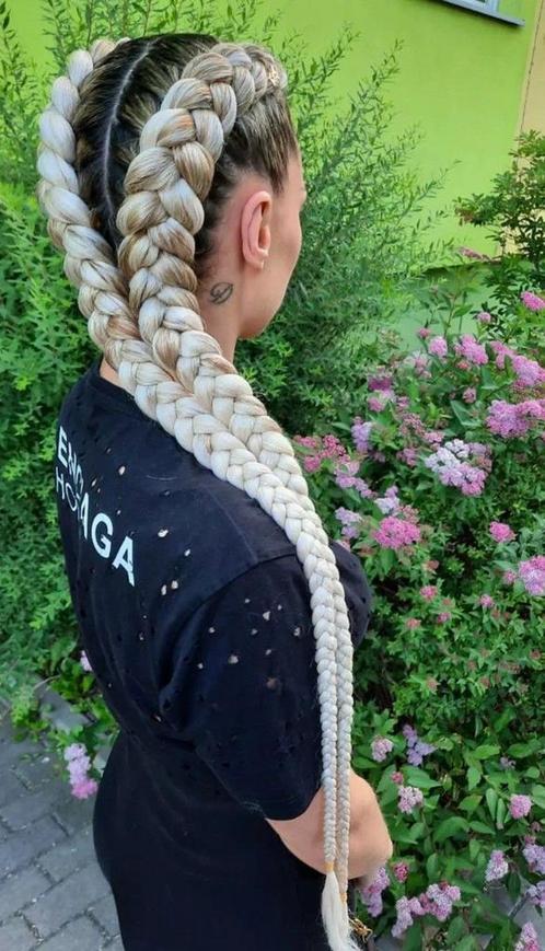 Vlechten weave pruik zetten, Sieraden, Tassen en Uiterlijk, Uiterlijk | Haarverzorging, Zo goed als nieuw, Pruik of Haarverlenging