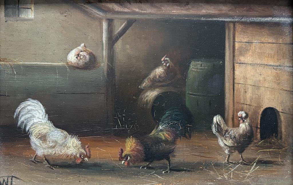 Wilhelm Lammers (1857-1913) - Stilleven met pluimvee, Ophalen of Verzenden