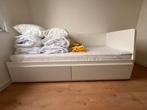 IKEA FLEKKE Logeerbed + Matras & Accessoires, Ophalen, Verstelbaar, Eenpersoons, Wit