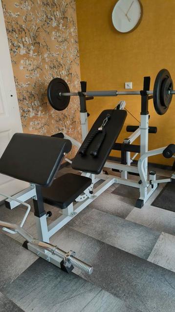 Gorilla Sports universele halter bank wit. beschikbaar voor biedingen