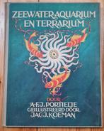 Plaatjesalbum van Verkade Zeewateraquarium en terrarium 1930, Ophalen of Verzenden, Gelezen, A.J. Portielje, Plaatjesalbum