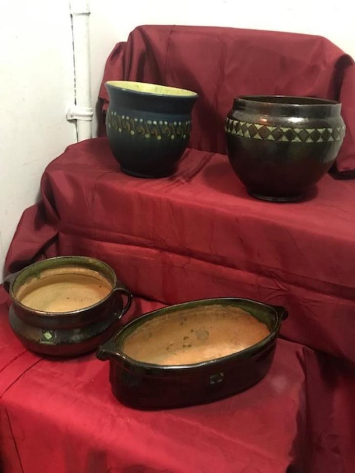 4x Aardewerk / Keramiek, Antiek en Kunst, Kunst | Designobjecten, Ophalen of Verzenden