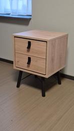 Nachtkastje Eiken meubelserie Denver/Kansas, Ophalen, Minder dan 45 cm, 55 tot 70 cm, Zo goed als nieuw
