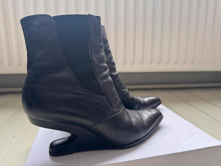 Jan Jansen Flooting the Bootee, zwarte Laarsjes Maat 41, Kleding | Dames, Schoenen, Gedragen, Lage of Enkellaarzen, Zwart, Ophalen of Verzenden