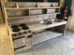 Modderkeuken zandbak speeltafel watertafel tuin steigerhout, Nieuw, Ophalen of Verzenden