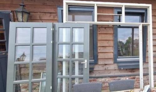 Tuindeuren 3 punt sluiting zij en boven lichten en kozijn, Doe-het-zelf en Verbouw, Kozijnen en Schuifpuien, Deurkozijn, Hout
