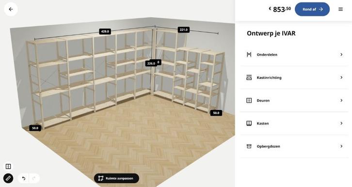 Ikea Ivar opbergsysteem, Huis en Inrichting, Kasten | Stellingkasten, Gebruikt, Ophalen