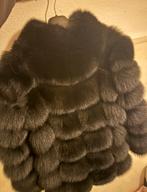 Bontjas, echt vacht, Ophalen of Verzenden, Zo goed als nieuw, Maat 38/40 (M), Bruin