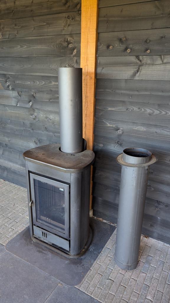 degelijke Flam hout kachel, Huis en Inrichting, Kachels, Gebruikt, Vrijstaand, Houtkachel, Hout, Ophalen
