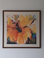 artprint Mona Arnold African Queen oranje lelie bloem 1x1m, Print, Gebruikt, 100 tot 125 cm, Ophalen