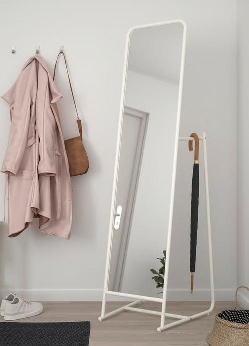 Witte Ikea spiegel, Huis en Inrichting, Woonaccessoires | Spiegels, Minder dan 50 cm, 150 tot 200 cm, Rechthoekig, Ophalen