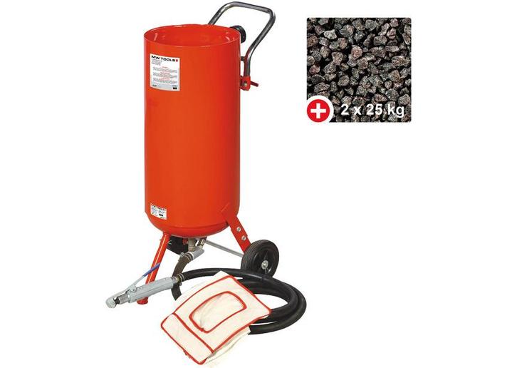 Mobiele straalketel + 50 kg aluminiumsilicaat straalmiddel, Auto diversen, Autogereedschap, Nieuw, Ophalen