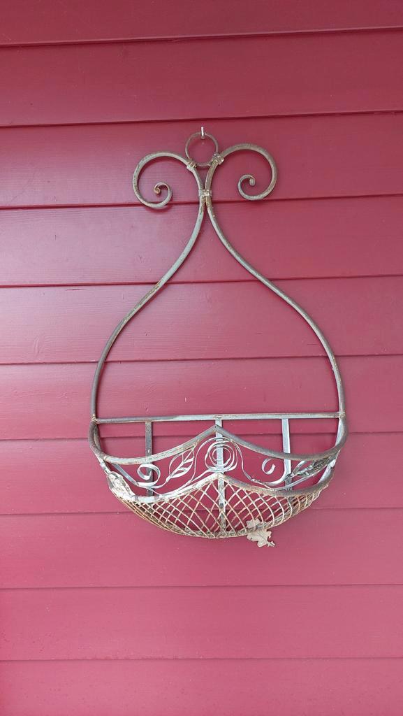 Metalen Plantenhanger - Vintage Stijl, Tuin en Terras, Tuinwanddecoratie, Ophalen
