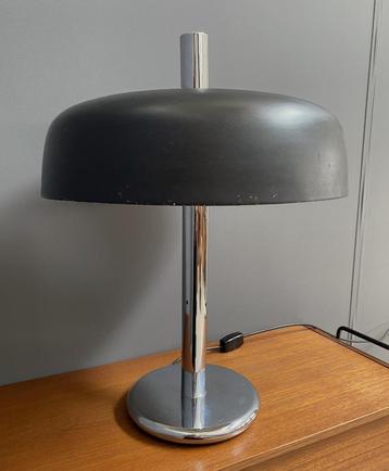 70 jaren Hillebrand mushroom tafel lamp chroomzwart 7602-310 beschikbaar voor biedingen