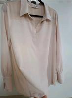 Prachtige blouse met plissé - YAYA - Maat 40, Ophalen of Verzenden, Zo goed als nieuw, Maat 38/40 (M), Beige
