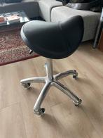 Kapper/Bureau Stoel - Verstelbaar & Mobiel, Zwart, Ophalen of Verzenden, Zo goed als nieuw, Metaal