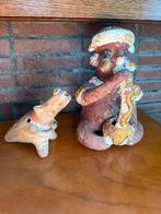 2x Inca figuur pre colombiaans aardewerk keramiek, Ophalen of Verzenden