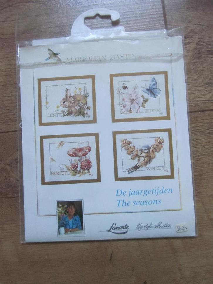 Lanarte Marjolein Bastin origineel telpatroon 4 jaargetijden, Hobby en Vrije tijd, Borduren en Borduurmachines, Nieuw, Patroon