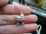 mooi echt zilveren hangertje/ bedel kinderwagen, Ophalen of Verzenden, Zo goed als nieuw, Zilver, Zilver