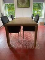 Design eettafel eiken, Huis en Inrichting, Tafels | Eettafels, 200 cm of meer, Zo goed als nieuw, Rechthoekig, 50 tot 100 cm
