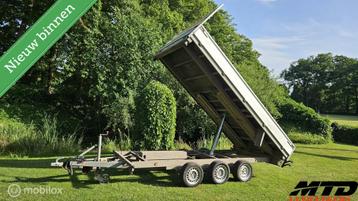 Henra elektrische kipper 3 asser tridem met oprijplaten beschikbaar voor biedingen