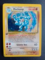 Machamp  100 hp1 ste editie hole, Ophalen of Verzenden, Gebruikt, Losse kaart
