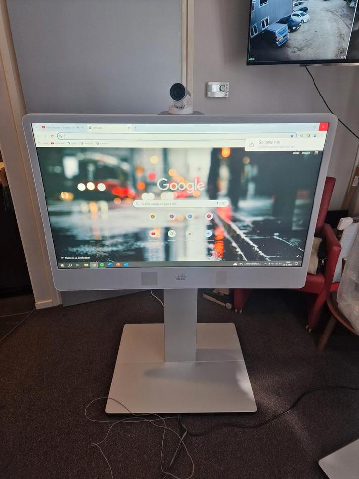 Cisco MX300 G2 TelePresence Videoconferentie Systeem, Computers en Software, Monitoren, Gebruikt, 60 Hz of minder, DVI, Ingebouwde camera