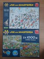 Jan van Haasteren - twee dozen met drie puzzels voor 20 euro, Ophalen of Verzenden, 500 t/m 1500 stukjes, Zo goed als nieuw, Puzzelboek