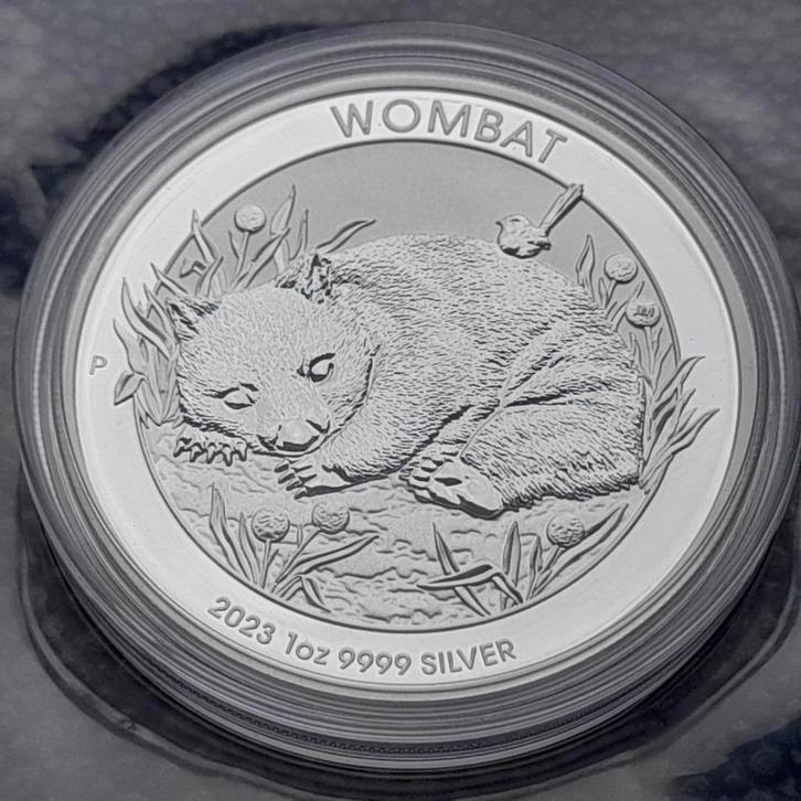 2023 Wombat - Perth Mint - 1 oz silver BU, Postzegels en Munten, Munten | Oceanië, Zilver, Verzenden