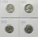 **  USA   - 4 Nette Munten 5 Cents Jefferson - 4 jaartallen*, Verzenden, Noord-Amerika, Setje