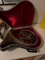 Hoorn in Koffer - Vintage Instrument, Muziek en Instrumenten, Ophalen, Gebruikt, Koperblazer, Met koffer of draagtas