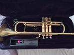 Trompet voor decoratie, Muziek en Instrumenten, Blaasinstrumenten | Trompetten, Verzenden, Gebruikt, Bes-trompet, Met koffer