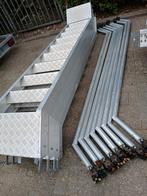 4 stuks steigertrappen met dubbele leuning voor rolsteiger, Doe-het-zelf en Verbouw, Ladders en Trappen, Ophalen, Zo goed als nieuw
