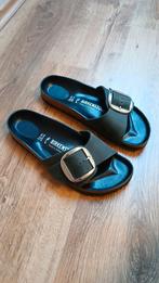 Birkenstock Madrid Big Buckle maat 41 zwart, Kleding | Dames, Schoenen, Ophalen of Verzenden, Zo goed als nieuw, Zwart