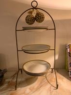 Etagère 3-laags in messing, Ophalen, Zo goed als nieuw