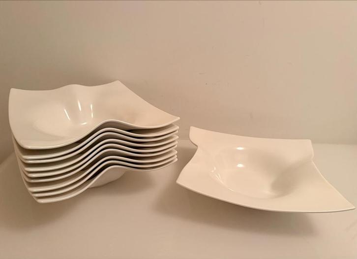 10x Villeroy & Boch Cera Pastaborden - Diepe Schaal 28x26cm, Huis en Inrichting, Keuken | Servies, Zo goed als nieuw, Ophalen