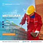 Metselaar, 33 - 40 uur, LBO / VMBO, Vanaf 3 jaar, Freelance of Uitzendbasis