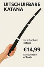 Uitschuifbare Katana - Cosplay Zwaard leuk cadeau, Ophalen of Verzenden, Nieuw, Fopartikel, Carnaval