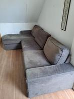 Bruine hoekbank 317x170 - Gebruikt, Huis en Inrichting, Banken | Bankstellen, Ophalen