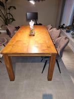 Teak eetafel 220x100, Huis en Inrichting, Tafels | Eettafels, Ophalen, Gebruikt, 200 cm of meer, 50 tot 100 cm