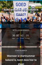 Startbewijs ASML Halve Marathon + Locker, Tickets en Kaartjes, Evenementen en Festivals, Eén persoon