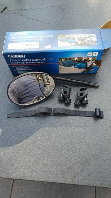 Carbest Caravan Spiegel - Clip-on, Rond beschikbaar voor biedingen