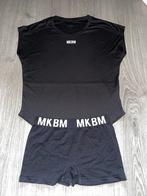 Mkbm zwarte sport set met top en short korte broek mt M, Maat 38/40 (M), Zwart, Ophalen of Verzenden, Mkbm