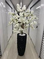 Prachtig schelpenvazen met bloesemboom, Ophalen of Verzenden, Zo goed als nieuw