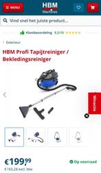 HBM Profi Tapijtreiniger / bekledingsreiniger, Doe-het-zelf en Verbouw, Ophalen, Zo goed als nieuw, Overige typen