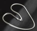Ketting sterling zilver platte schakel 50 CM X 5 MM -NIEUW-, Ophalen of Verzenden, Nieuw, Zilver, Zilver