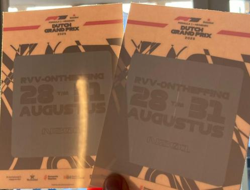 Doorlaatbewijs F1 Zandvoort, Tickets en Kaartjes, Evenementen en Festivals