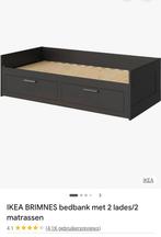 Bedbank zwart, Ophalen of Verzenden, 110 cm of meer, Kooi, Minder dan 60 cm