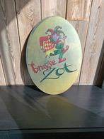 Brugse zot reclame bord bieden, Verzamelen, Ophalen, Zo goed als nieuw, Reclamebord, Plaat of Schild, Overige merken